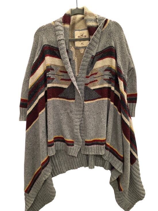 Hollister Sweaters - Hollister Southwestern Aztec Open Front Poncho Cardigan Sweater Size M/L
